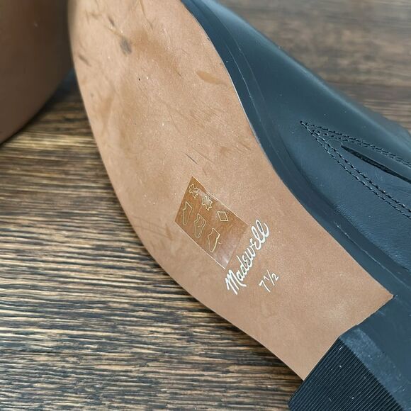 Brand New Madewell Real Leather Black Jesse Western Mule - Size 7.5 - Picture 7 of 8